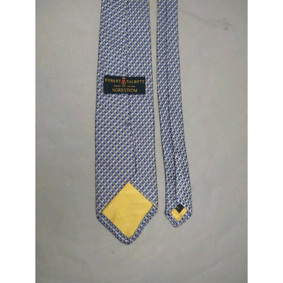 Robert Talbott Nordstrom Best of Class Blue Pink Silk Jacquard Tie Luxury Repp - Picture 6 of 9